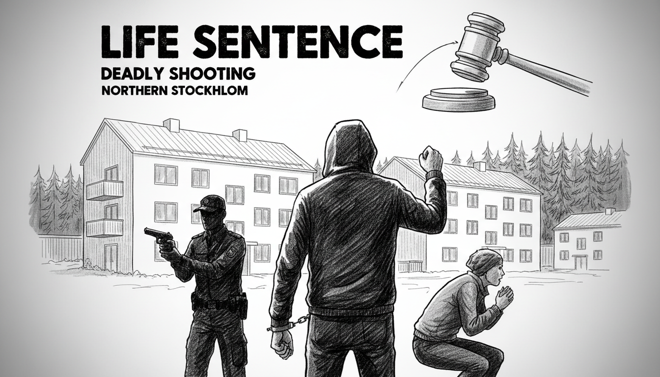 Life Sentence for Deadly Shooting in Northern Stockholm
