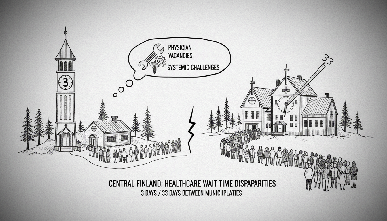 Central Finland Faces Extreme Healthcare Wait Time Disparities