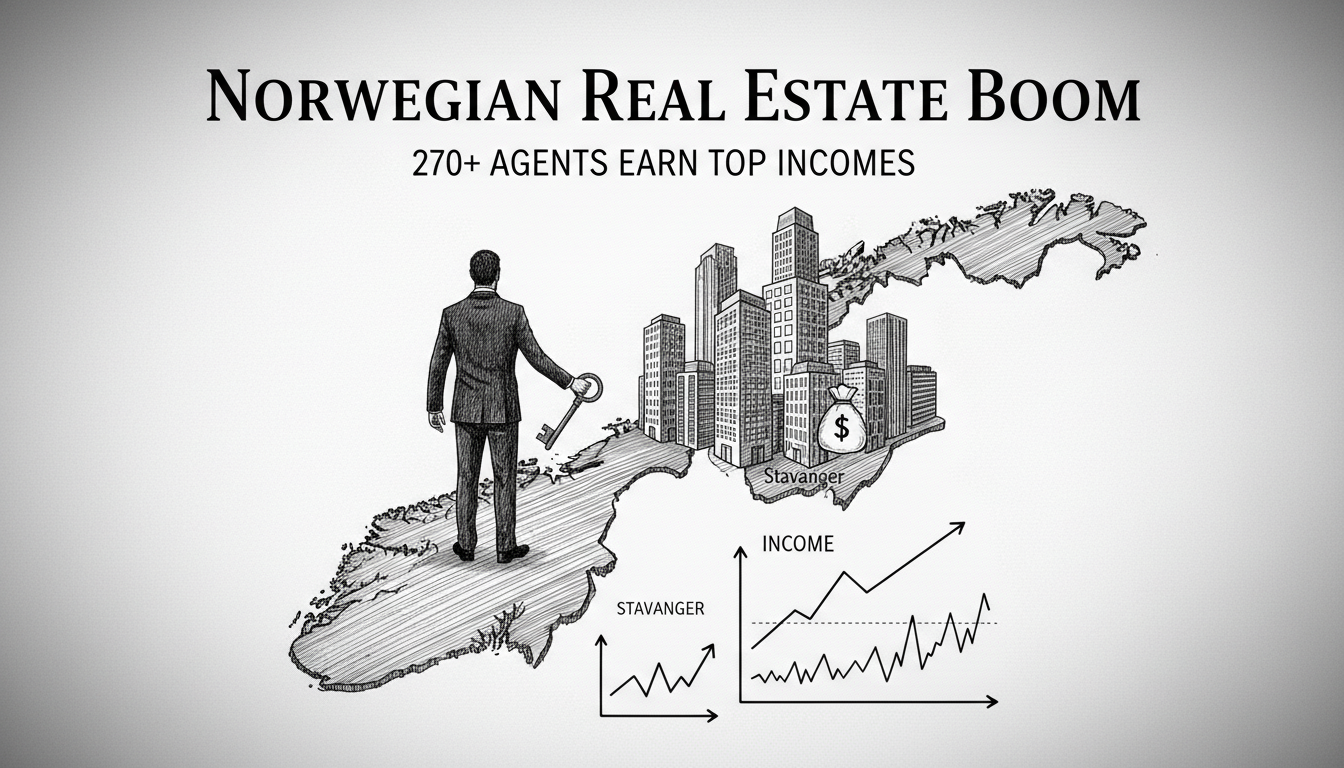 Over 270 Norwegian Real Estate Agents Earn Top Incomes Amid Market Shifts