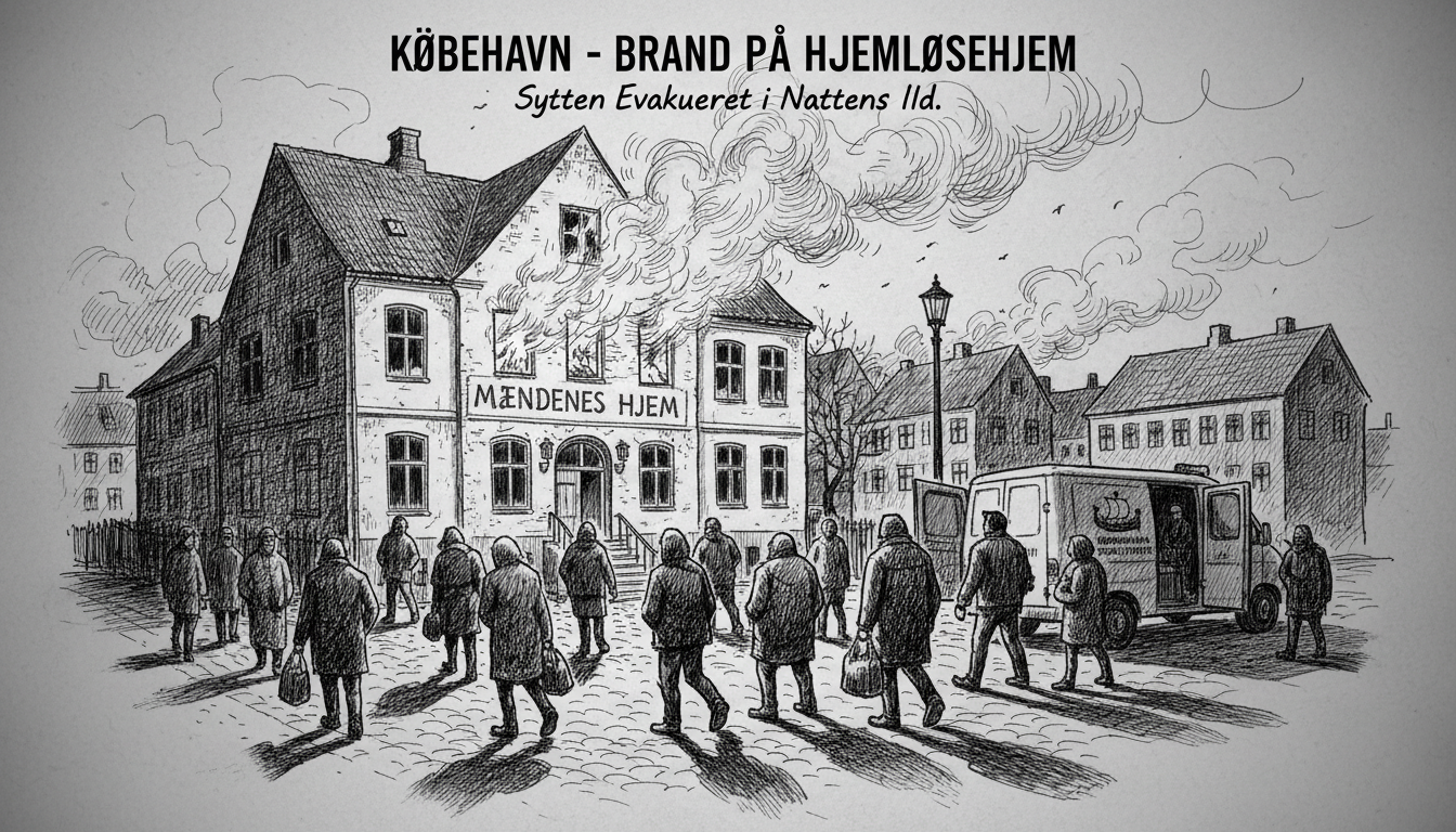 Fire at Copenhagen Homeless Shelter Forces Evacuation