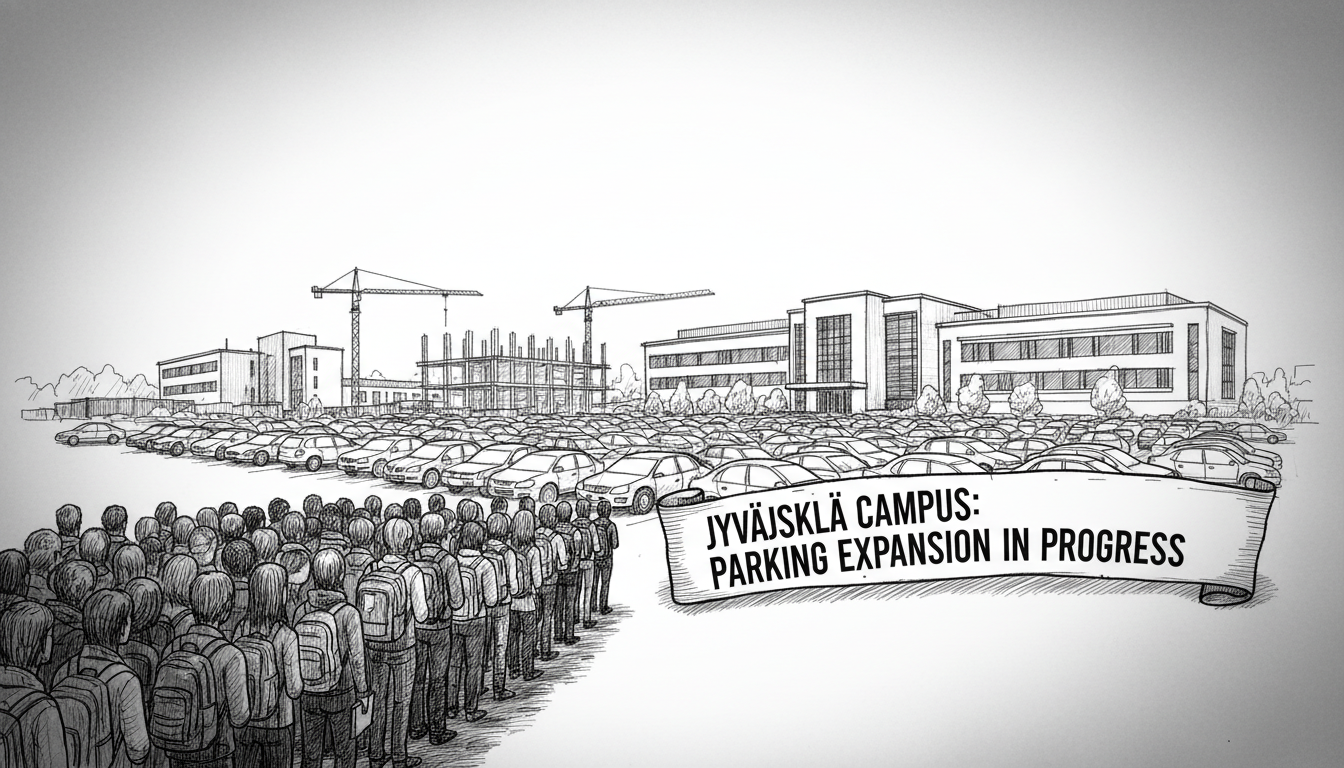 Jyväskylä Campus Expands Parking as Students Face Waitlists
