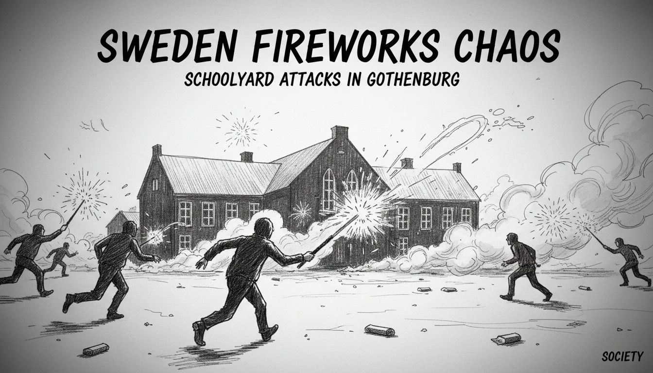 Sweden Fireworks Chaos: Schoolyard Attacks in Gothenburg