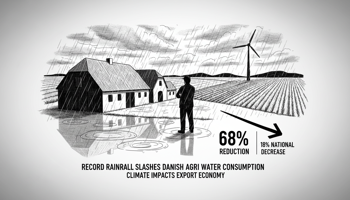 Record Rainfall Slashes Danish Agricultural Water Consumption