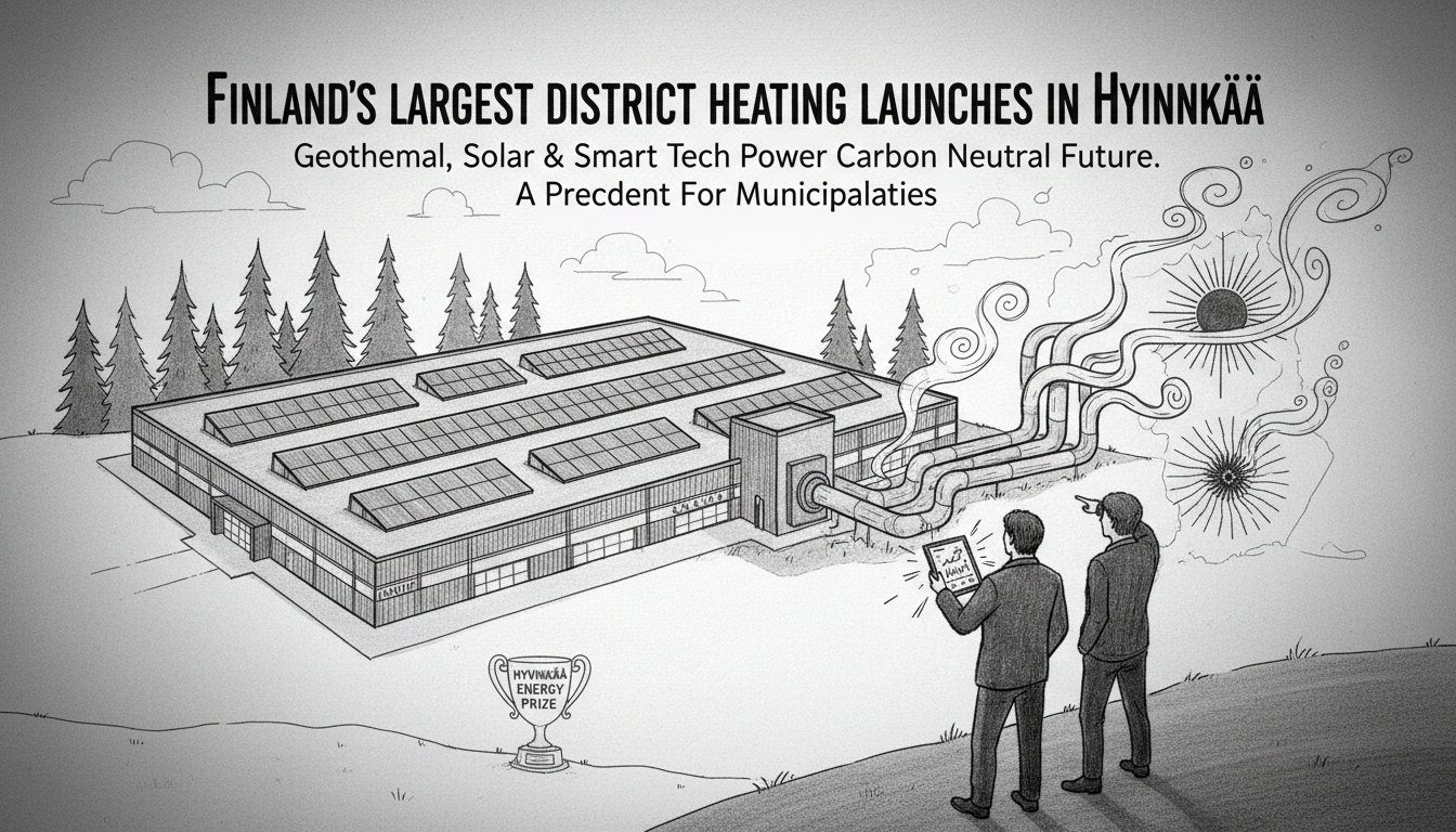 Finland's Largest District Heating Solution Launches in Hyvinkää Logistics Center