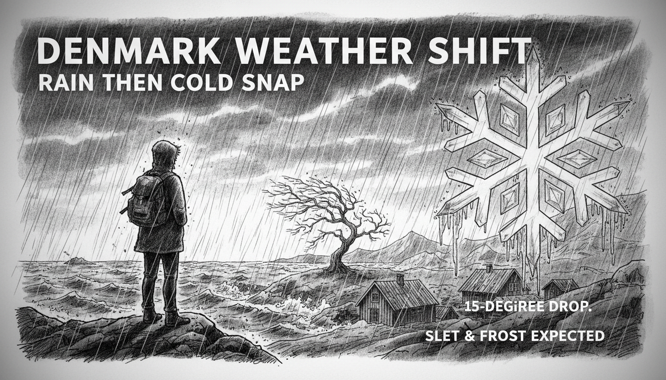 Denmark Weather Shift Brings Rain Then Cold Snap