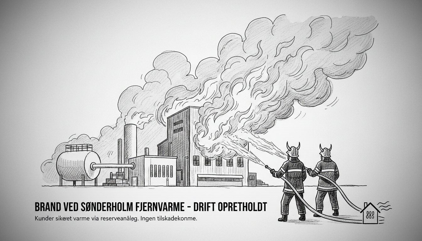 Fire at District Heating Plant Near Nibe - Customer Supply Maintained