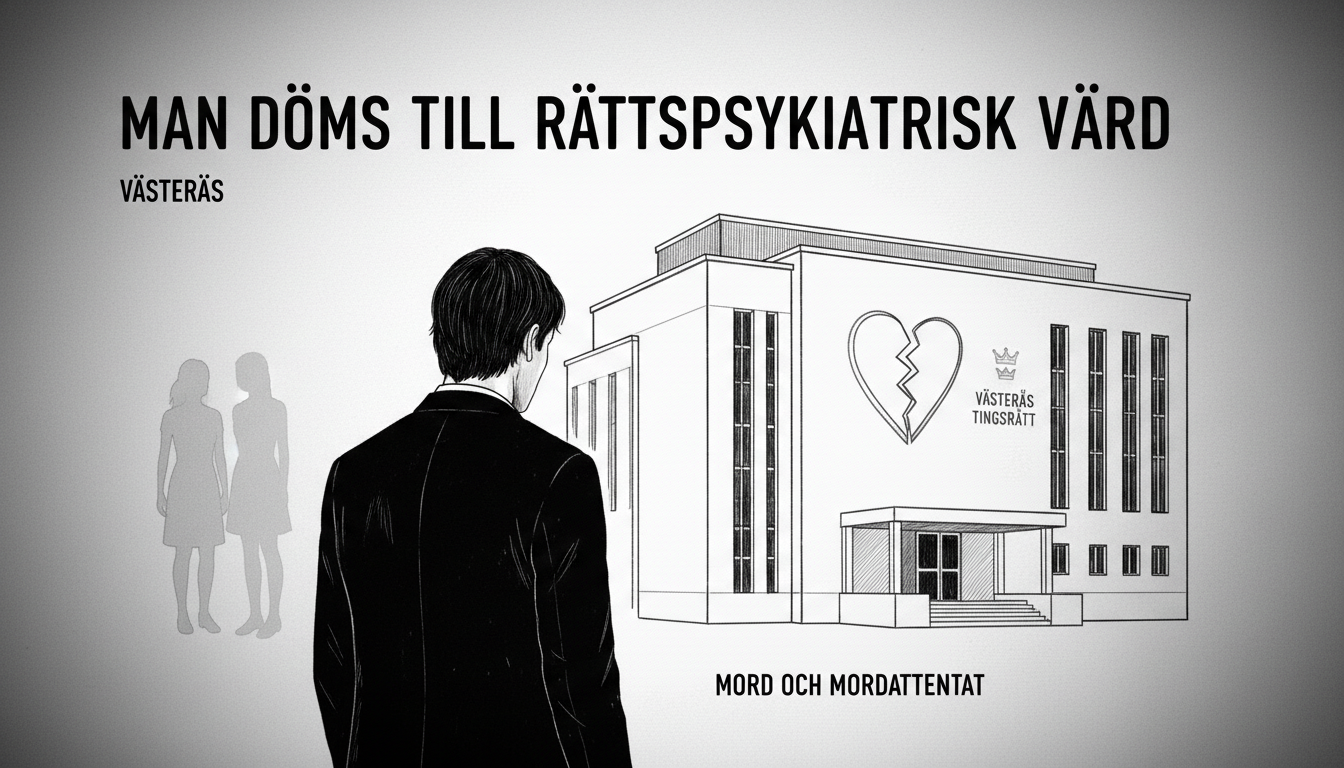 Man sentenced to psychiatric care for murder and attempted murder in Västerås