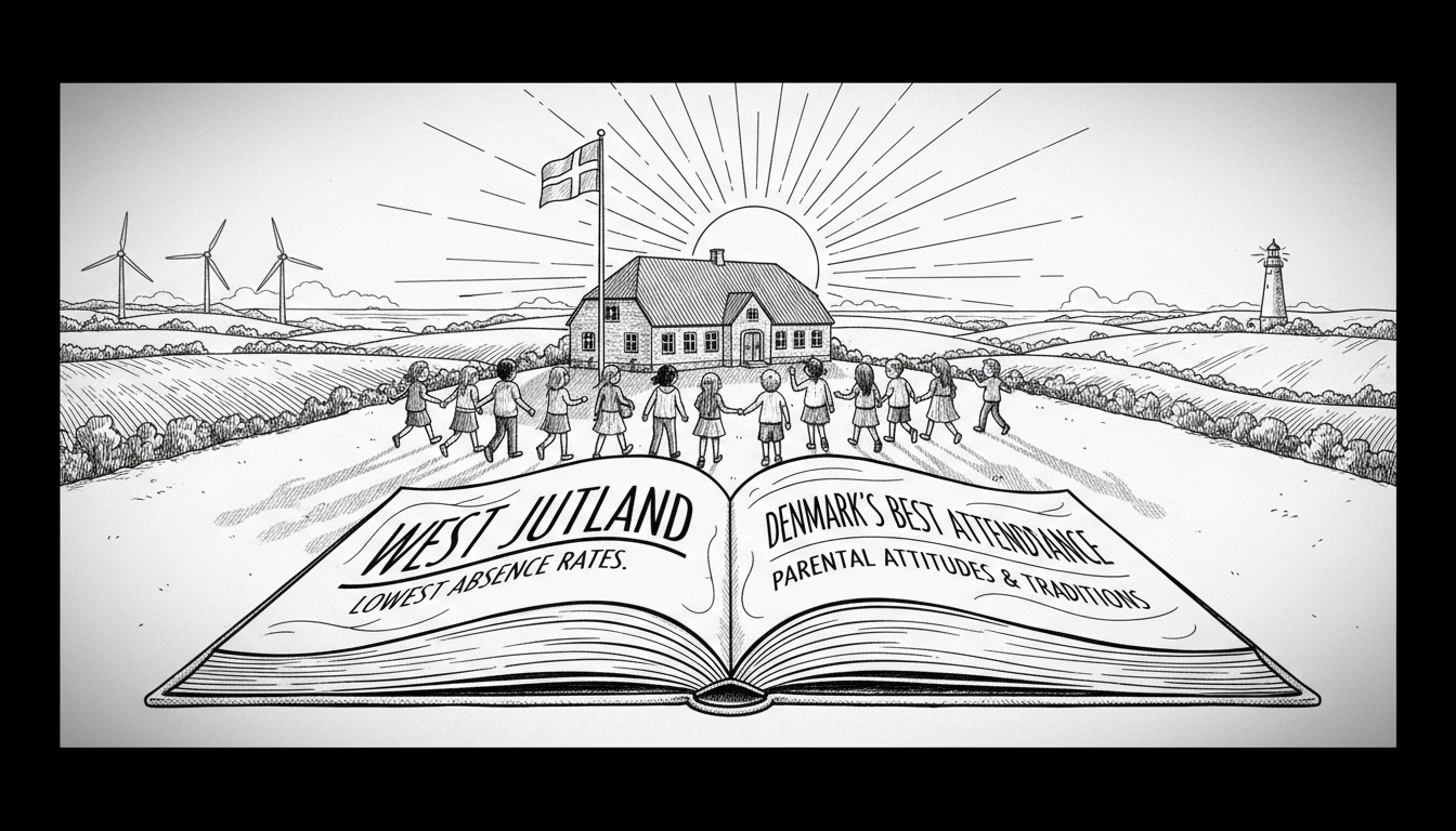 Children in West Jutland Have Denmark's Lowest School Absence Rates