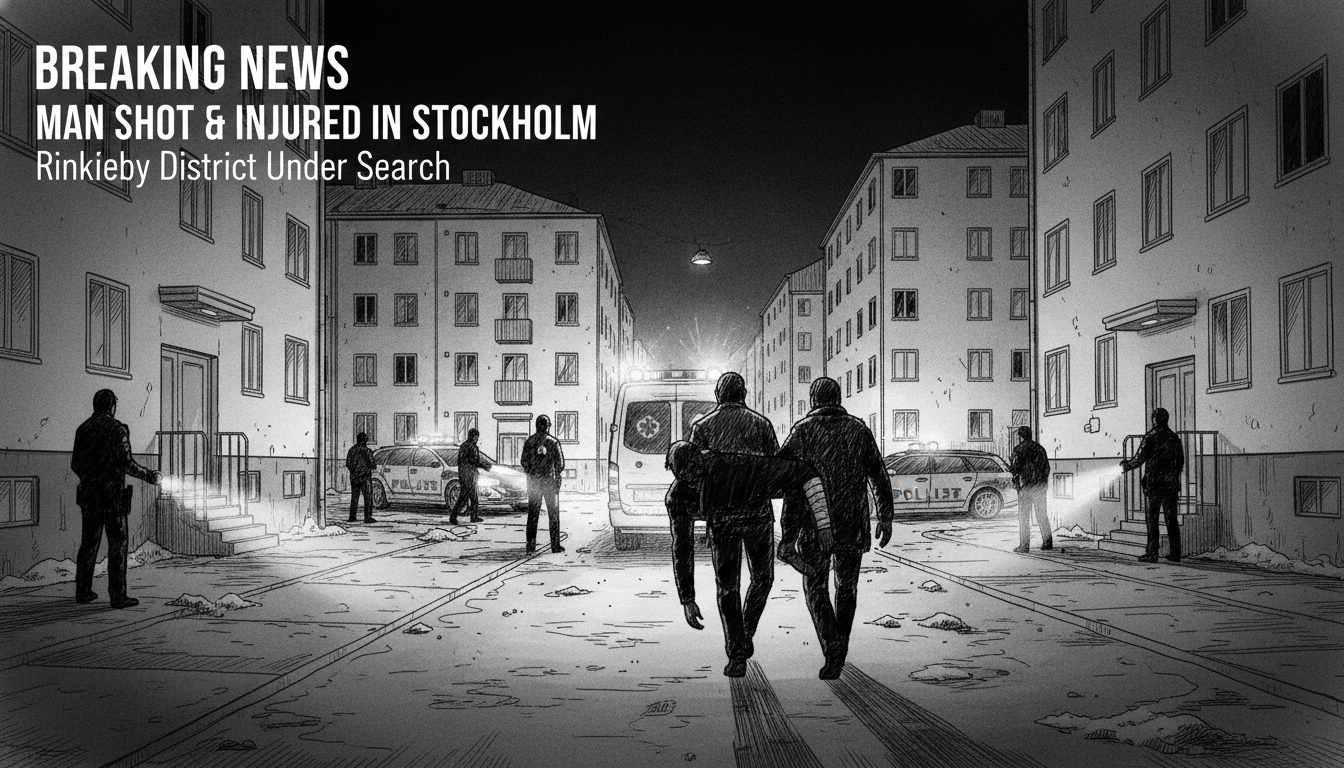 Man Shot and Injured in Stockholm's Rinkeby District