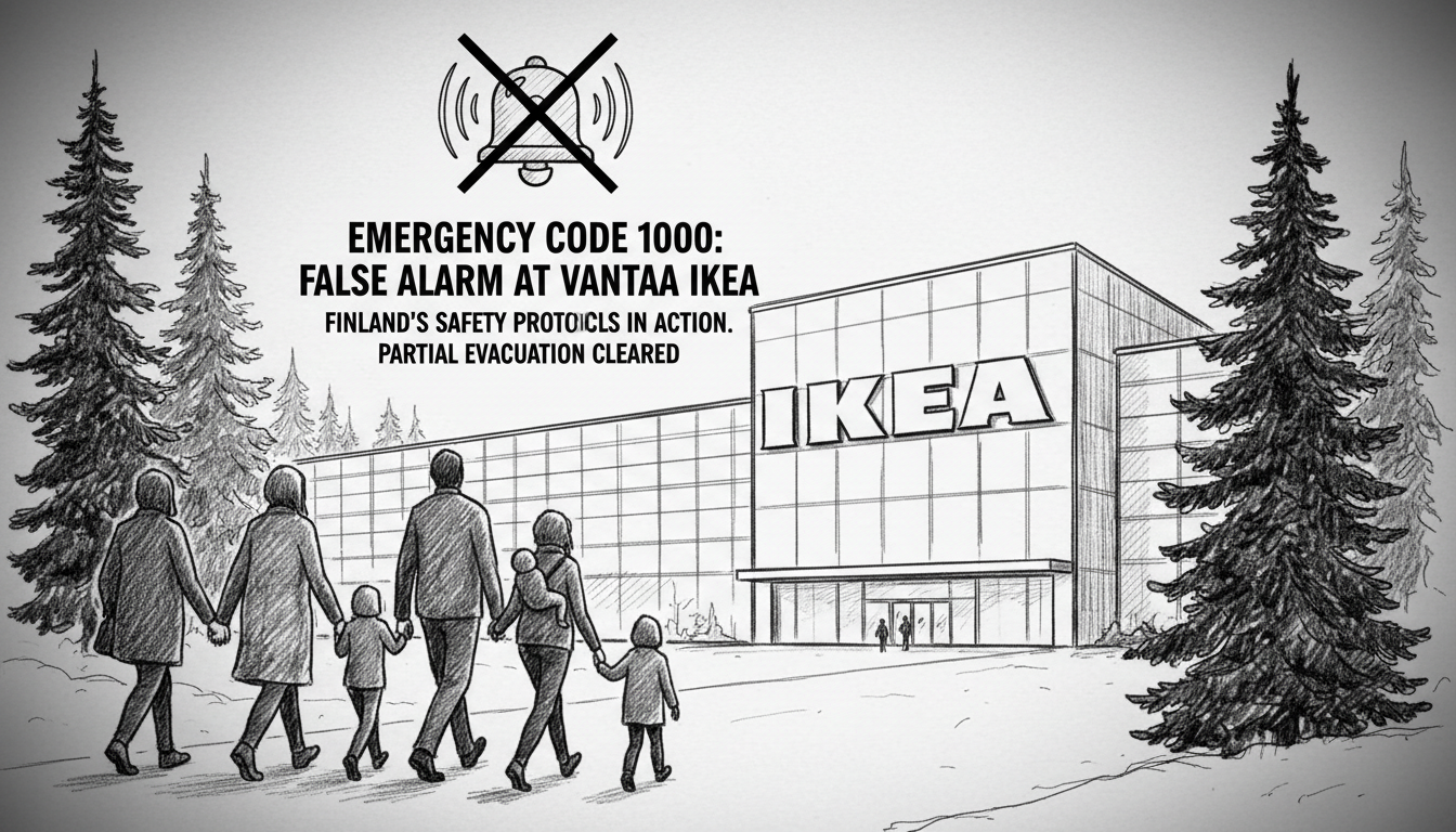 Emergency Code 1000 Triggers Evacuation at Vantaa IKEA Store