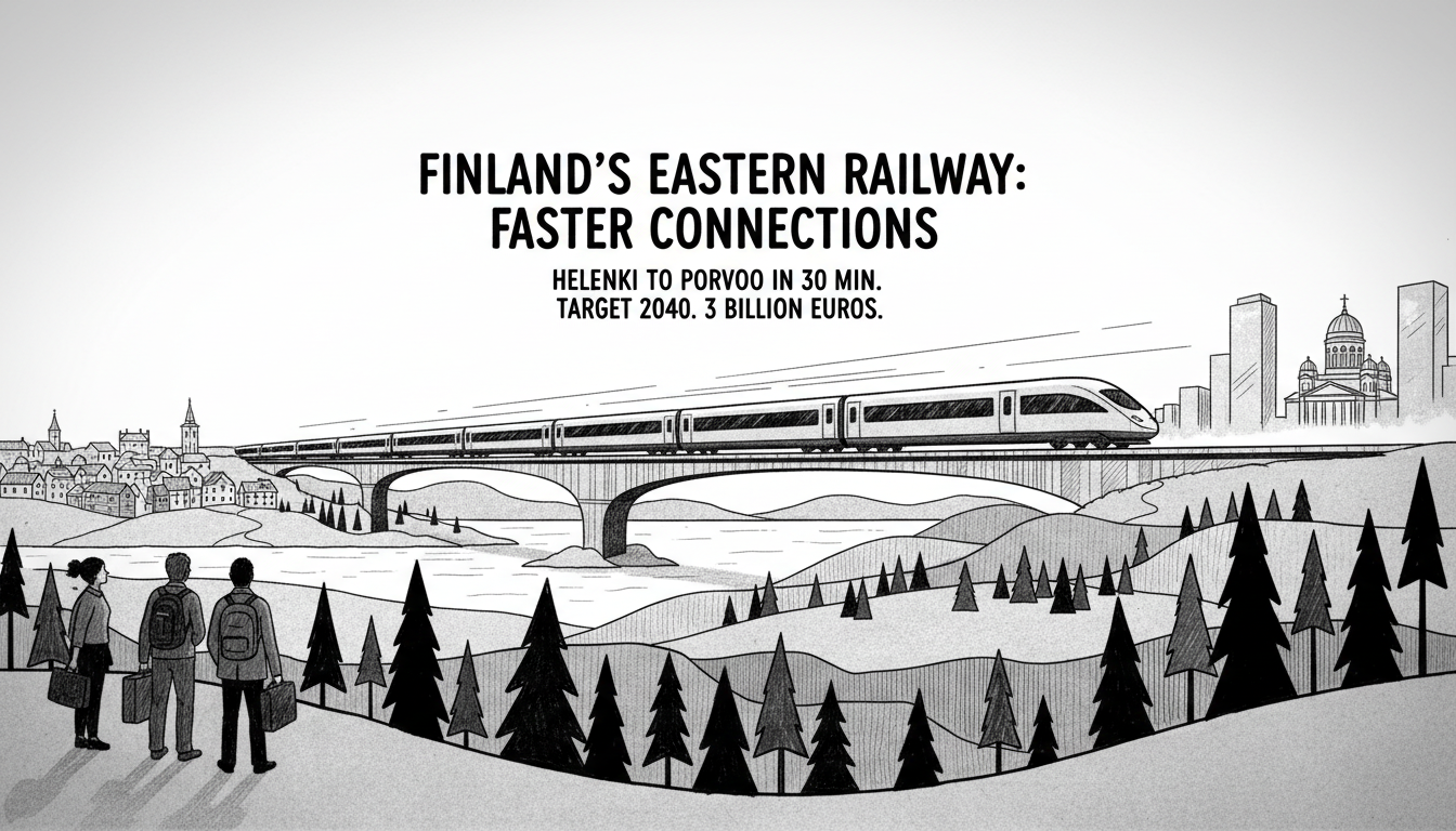 Finland's Eastern Railway Route Selected for Faster Connections