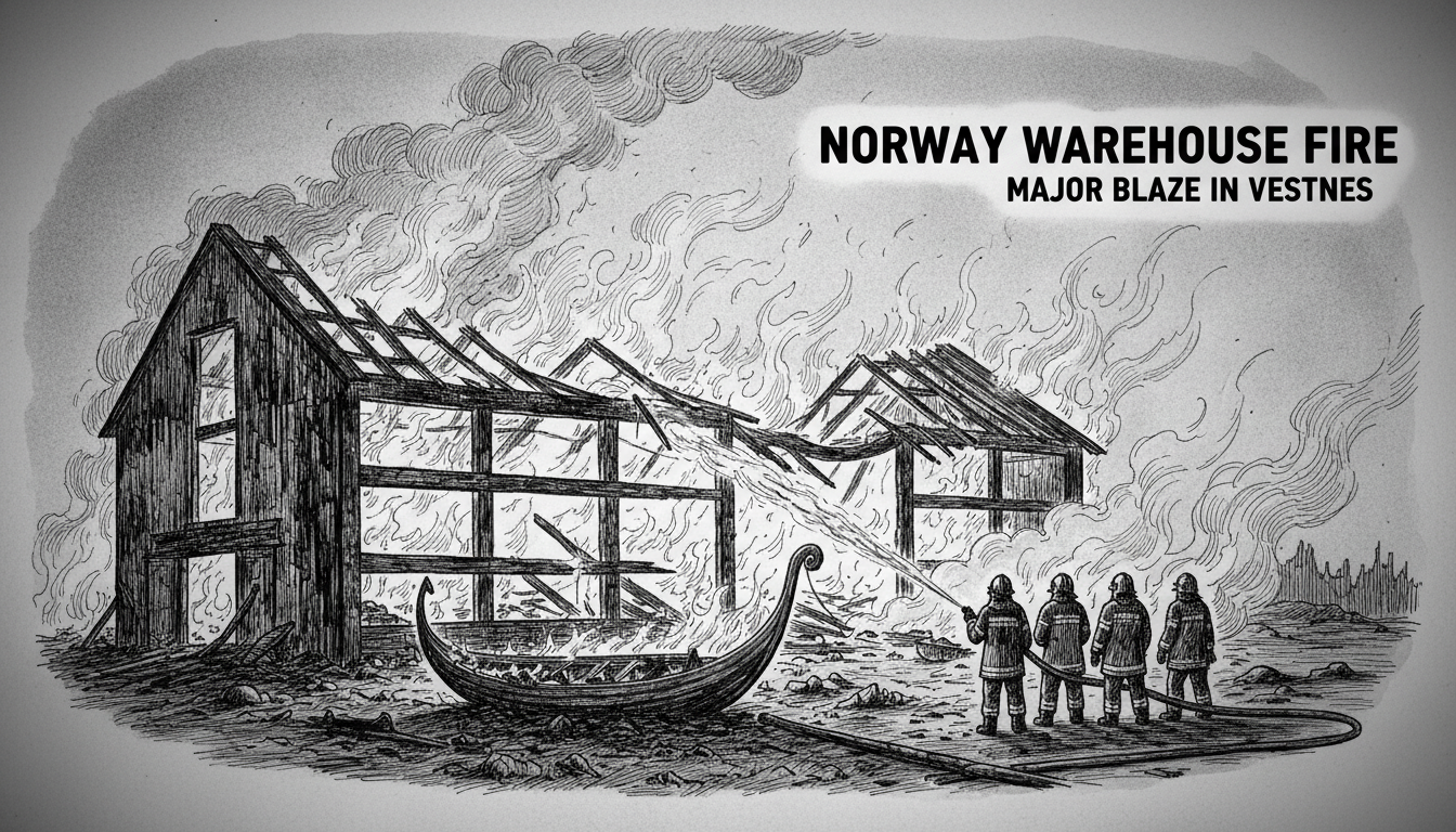 Norway Warehouse Fire: Major Blaze in Vestnes