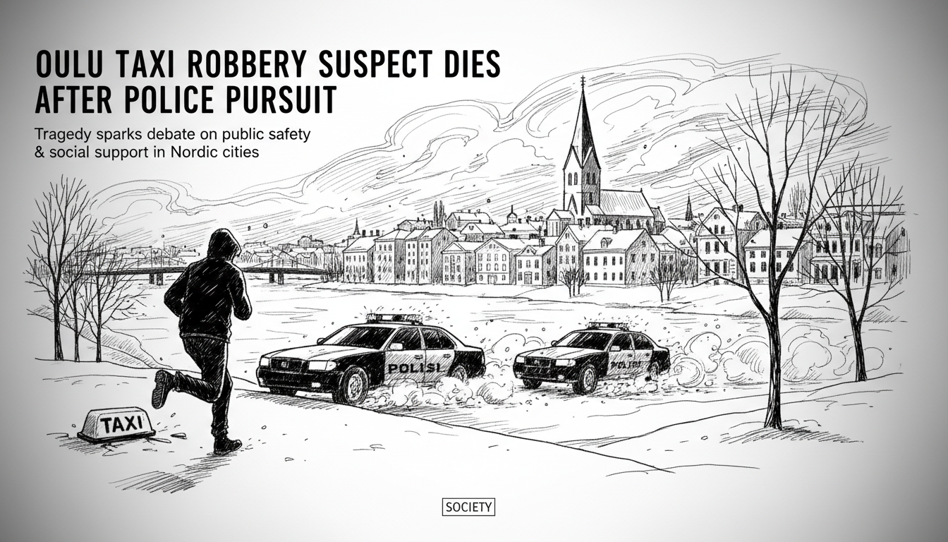Oulu Taxi Robbery Suspect Dies After Police Pursuit