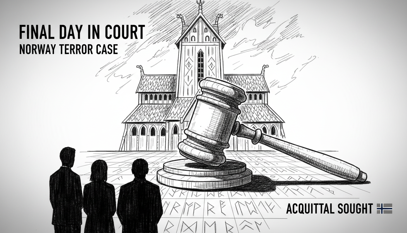 Final Day in Court: Defense Seeks Acquittal in Norway Terror Case