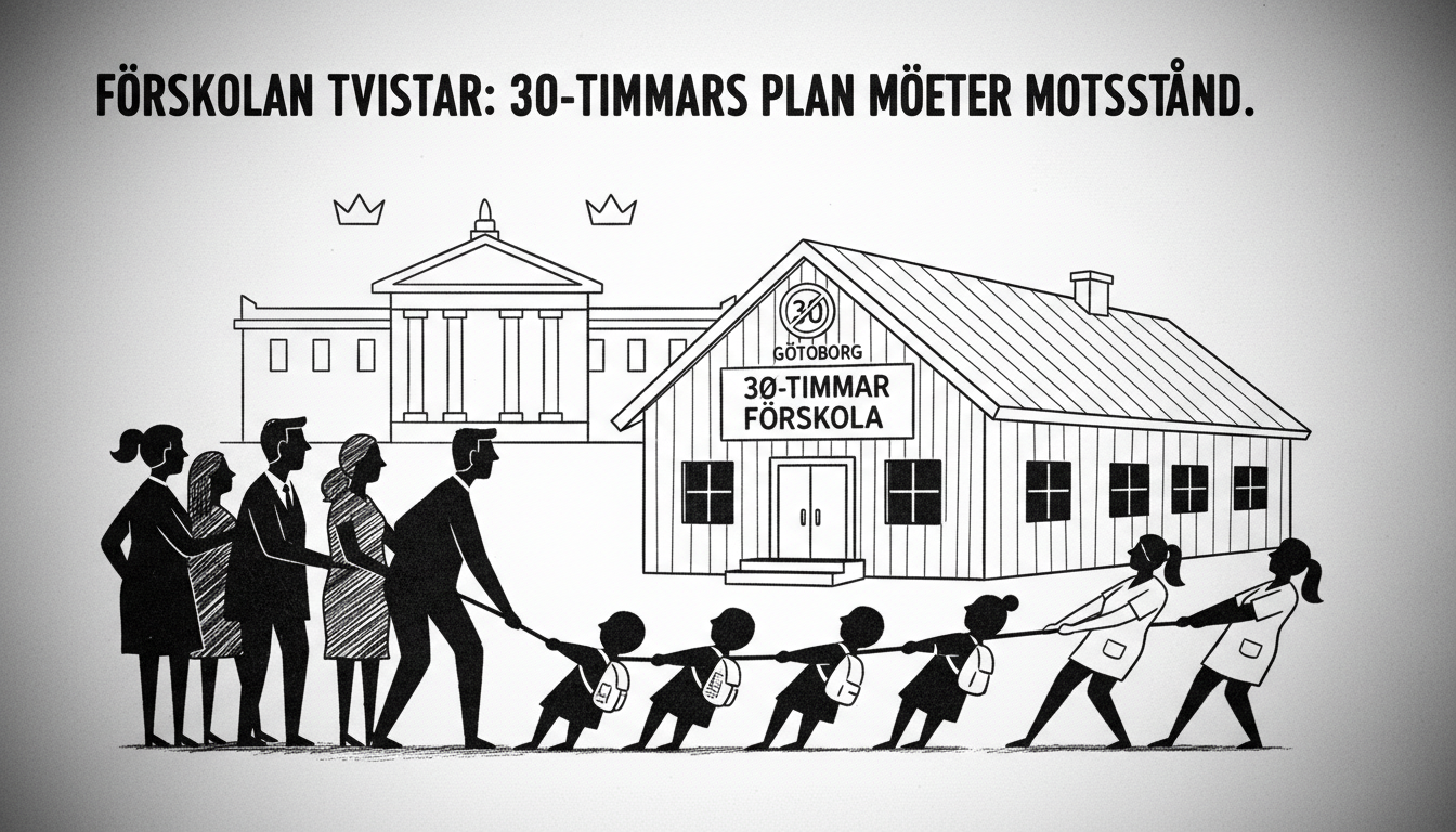 Gothenburg's 30-Hour Preschool Plan Faces Opposition Criticism