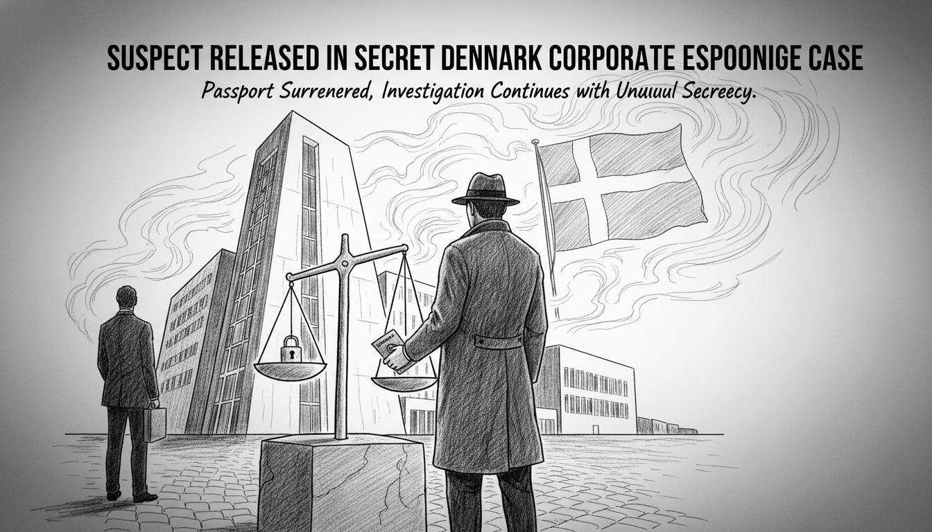 Suspect Released in Secret Denmark Corporate Espionage Case