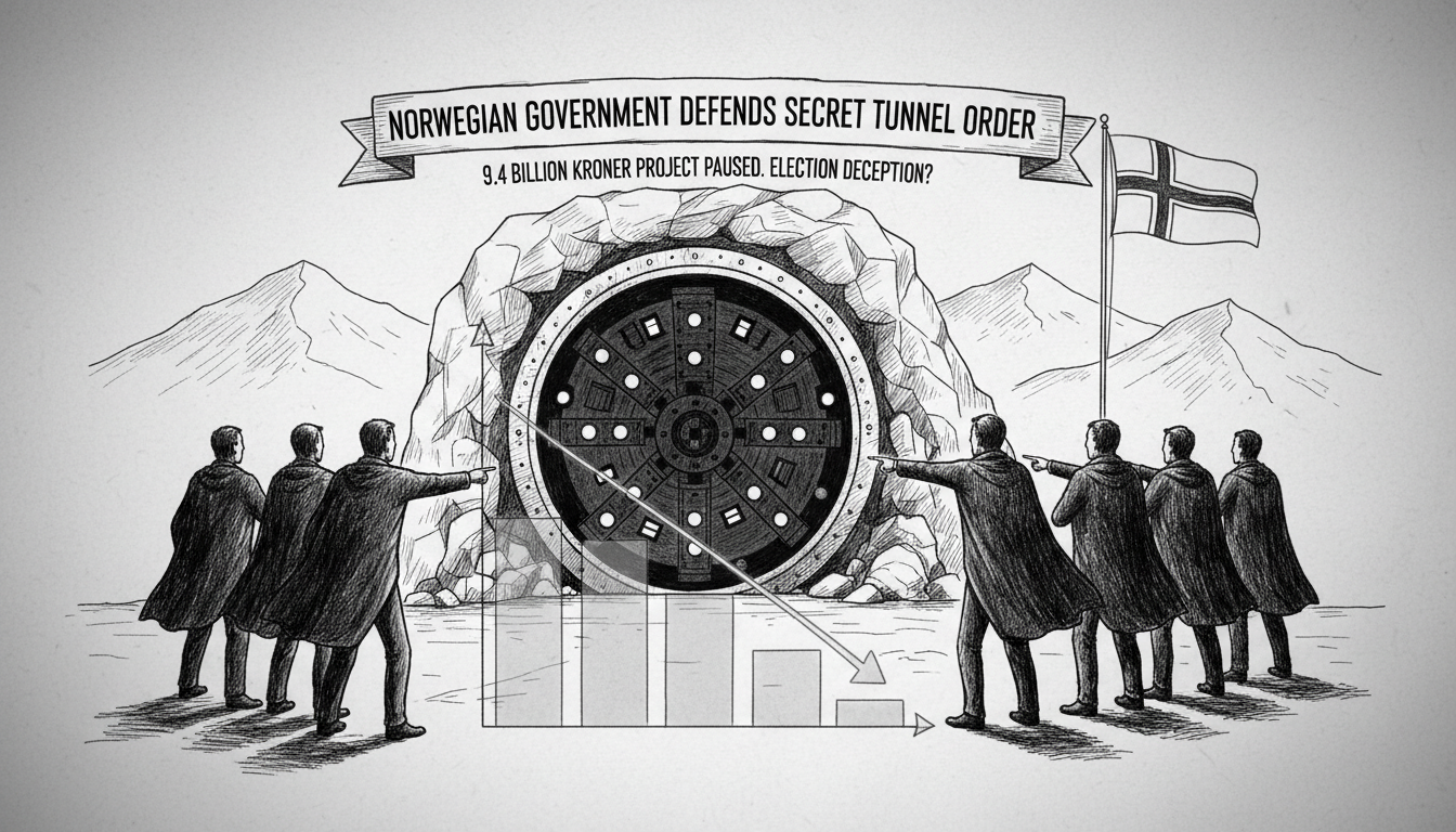 Norwegian Government Defends Secret Tunnel Order During Election Campaign