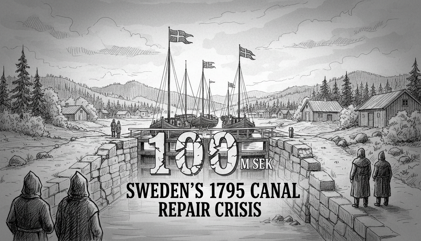 Sweden's 1795 Canal Faces 100 Million SEK Repair Crisis
