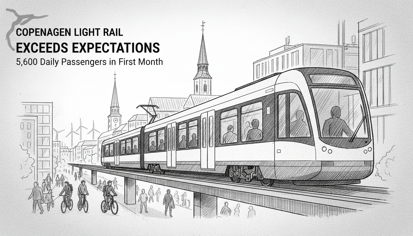 Copenhagen Light Rail Exceeds Passenger Expectations in First Month