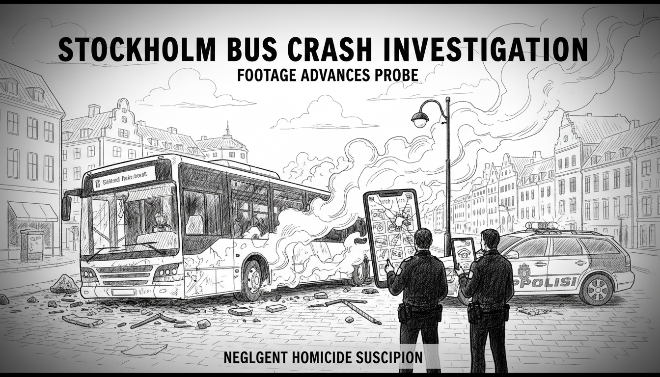 Stockholm Bus Crash Investigation Advances with Camera Footage