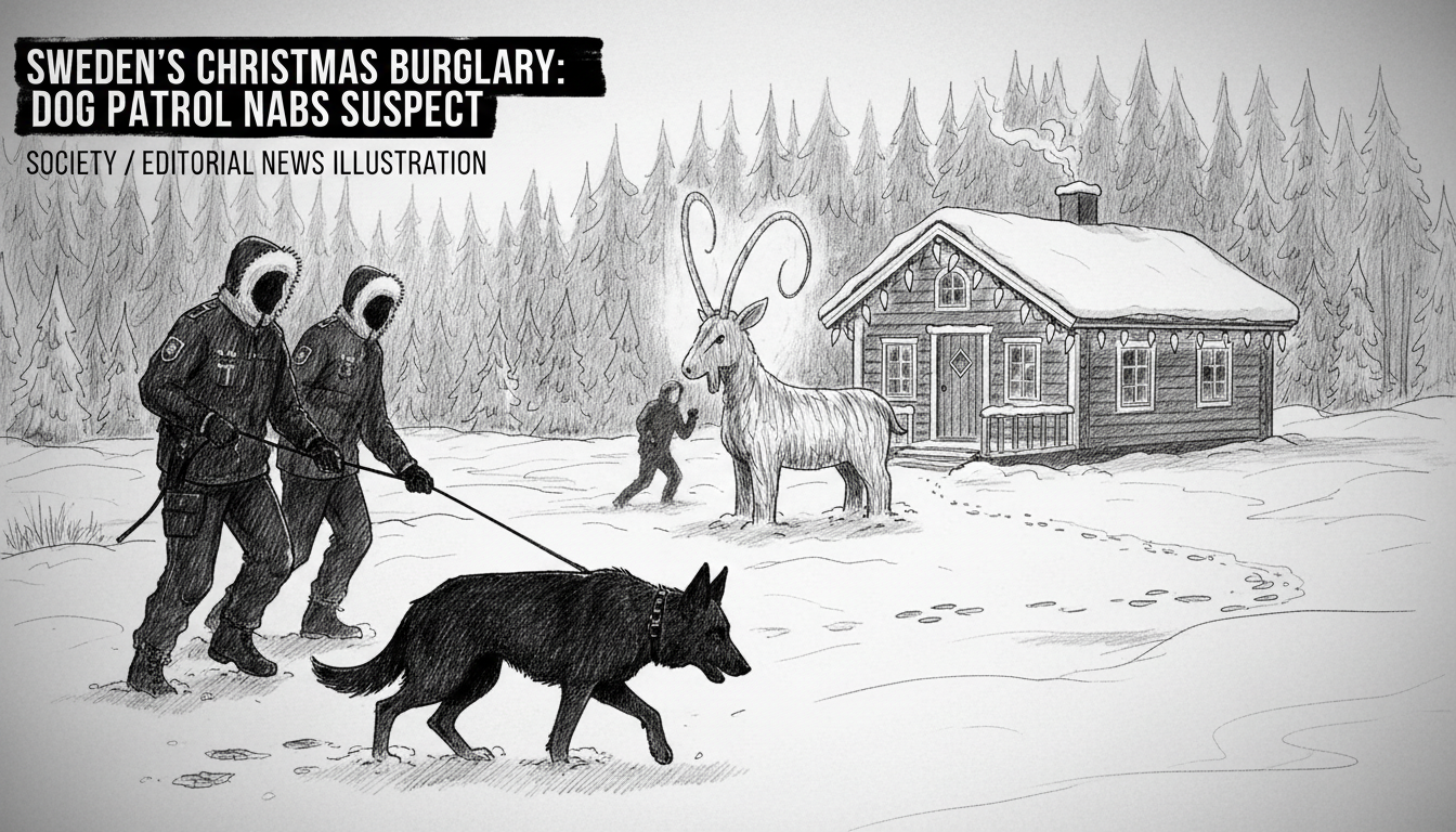 Sweden's Christmas Burglary: Dog Patrol Nabs Suspect