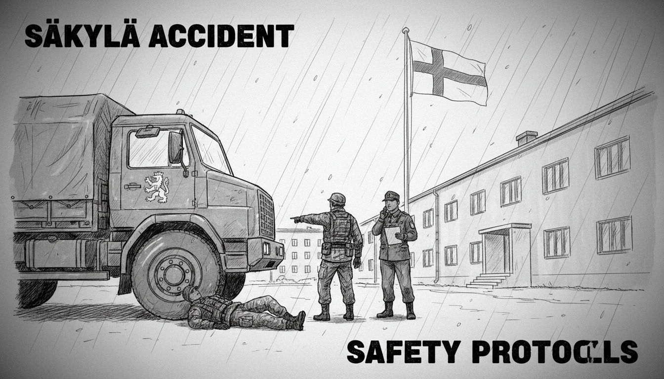 Finnish Conscript Seriously Injured in Military Vehicle Accident at Säkylä Garrison