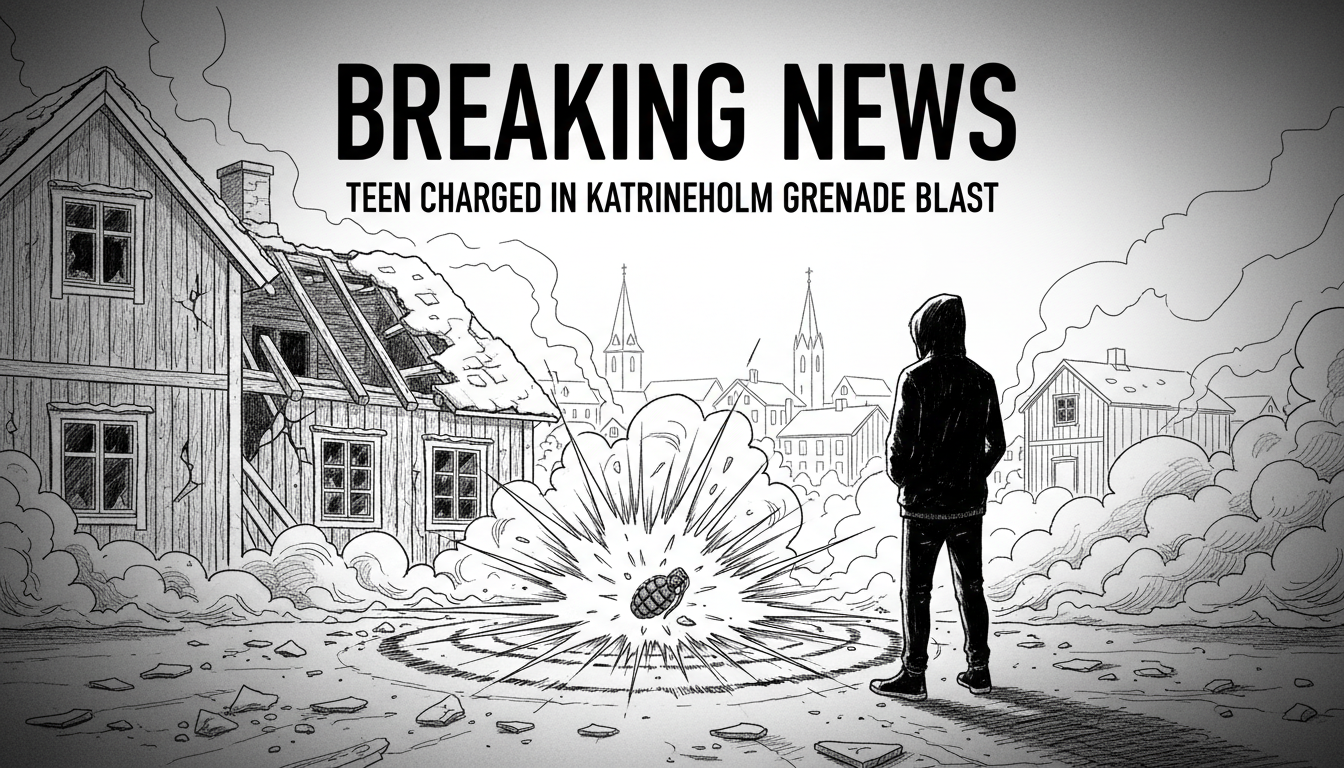 Teenager Charged in Katrineholm Hand Grenade Explosion