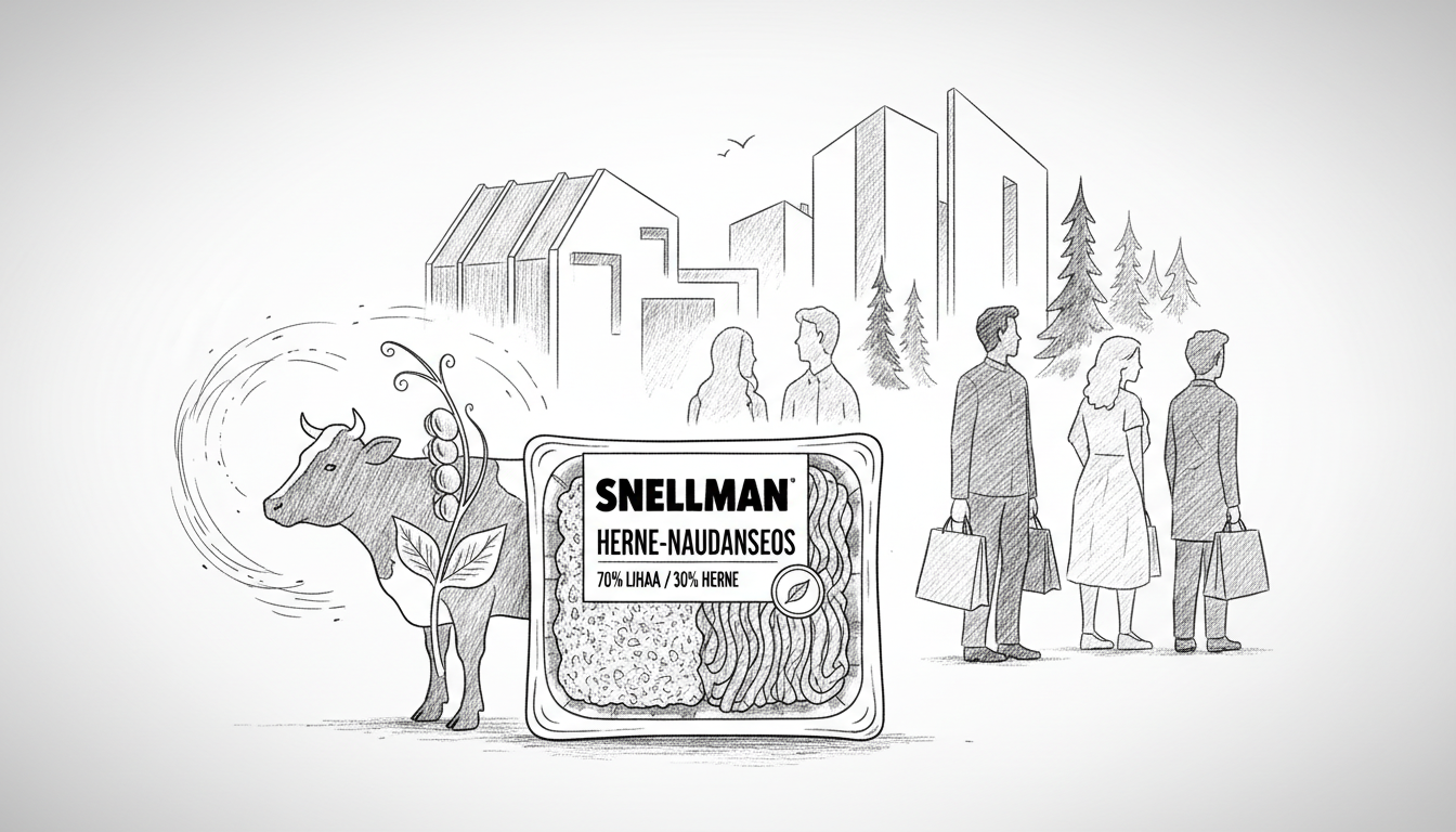 Snellman Introduces Pea-Blended Ground Beef in Finland