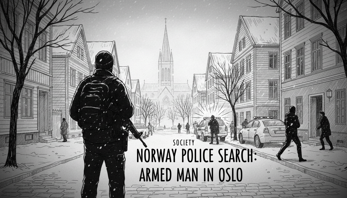 Norway Police Search: Armed Man in Oslo's Grünerløkka