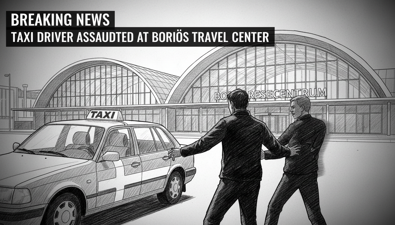 Taxi Driver Assaulted at Borås Travel Center