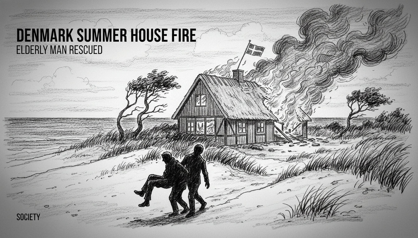 Denmark Summer House Fire: Elderly Man Rescued