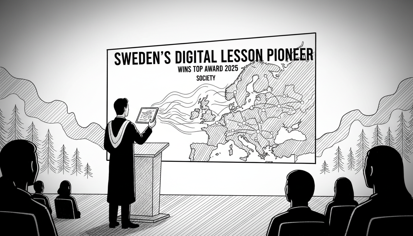 Sweden's Digital Lesson Pioneer Wins Top Award 2025