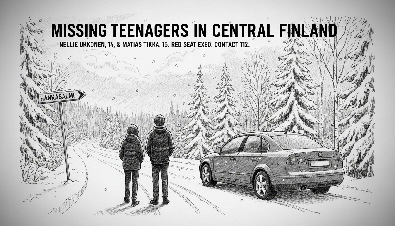 Finnish Police Search for Missing Teenagers in Central Finland