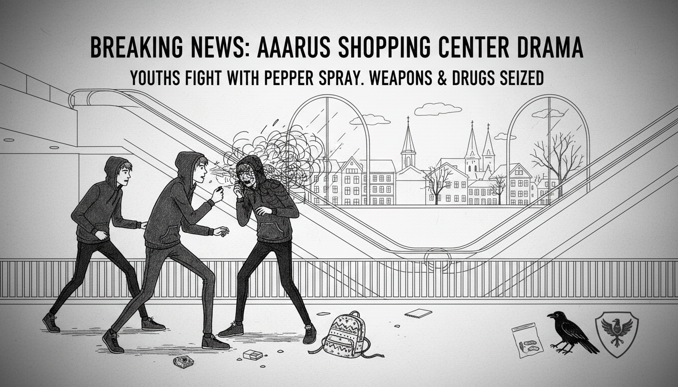 Shopping Center Drama: Youths Fight with Pepper Spray