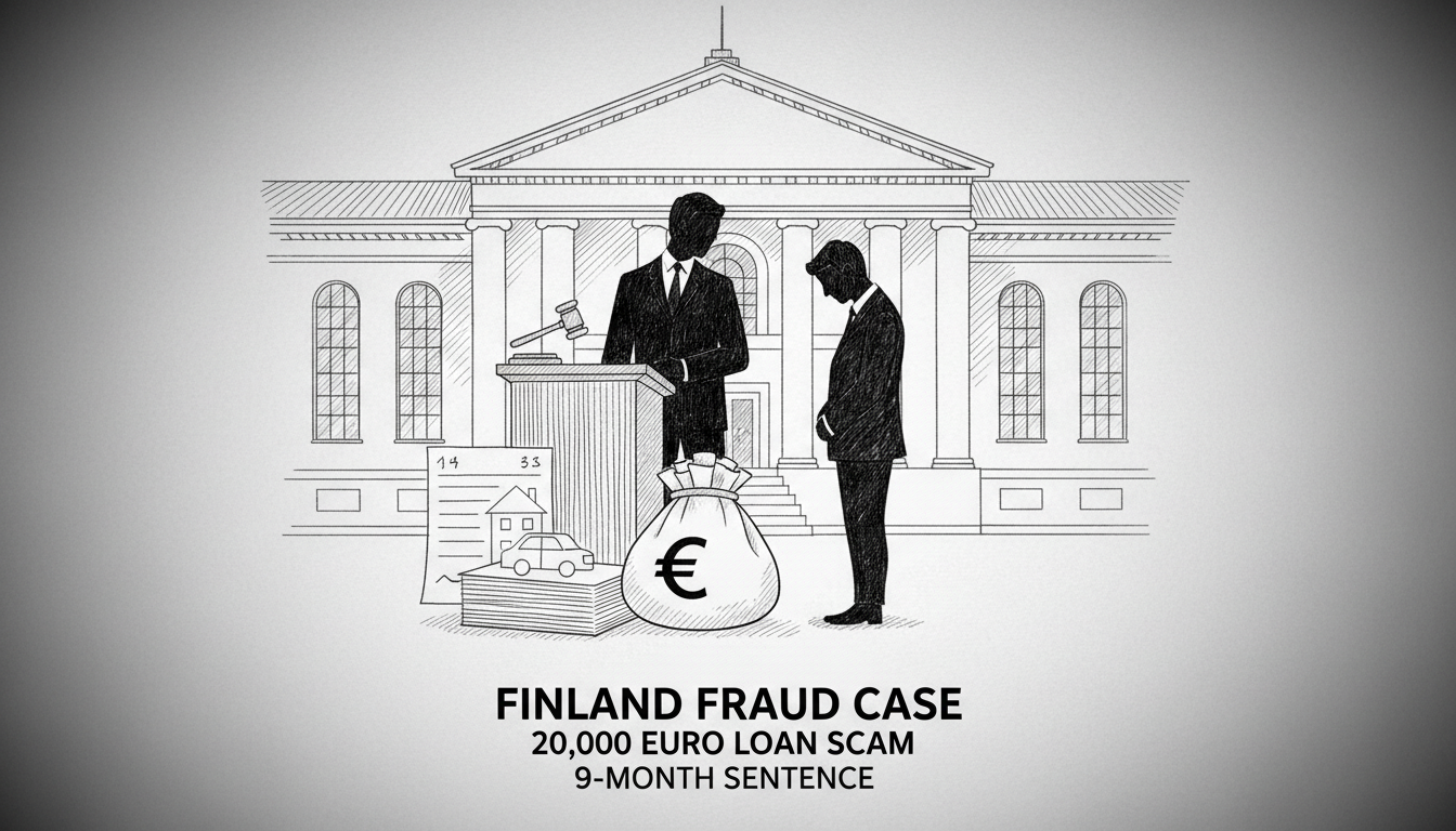 Finland Fraud Case: 20,000 Euro Loan Scam Nets 9-Month Sentence