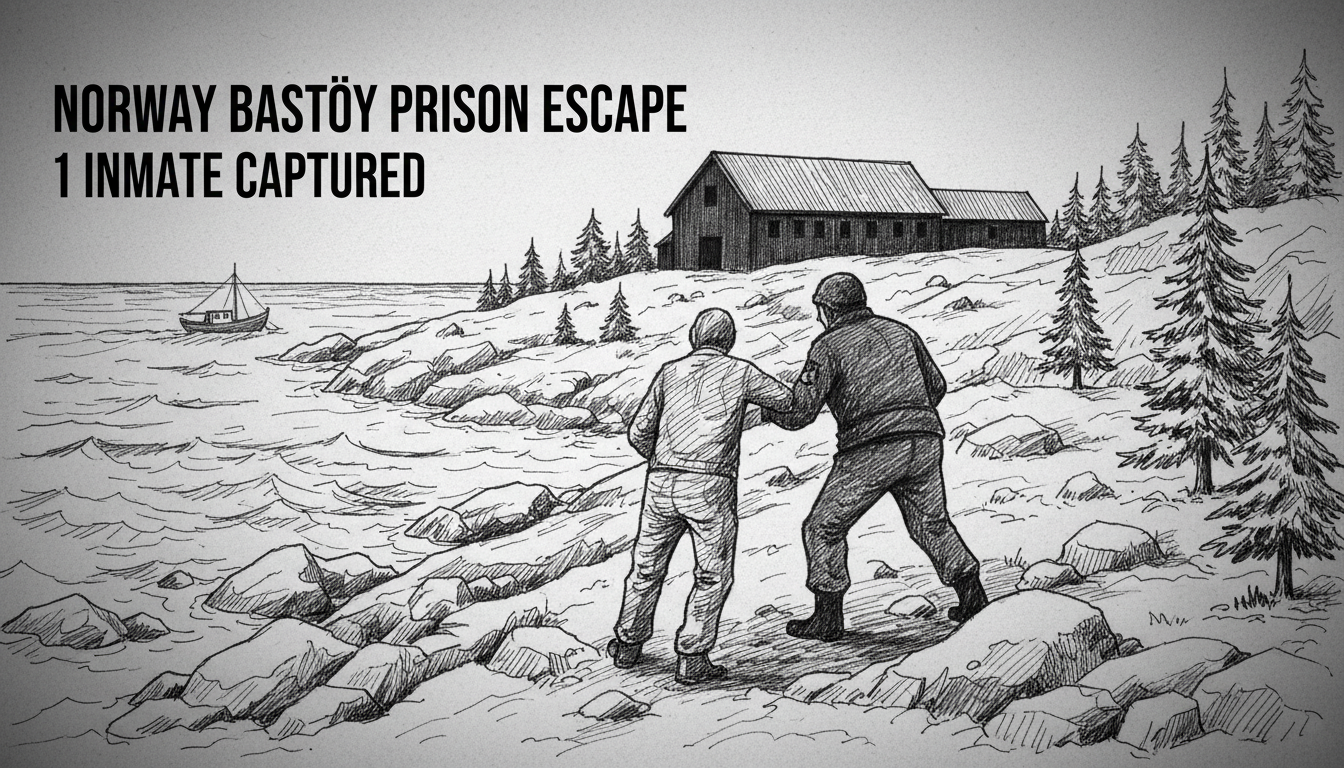 Norway Bastøy Prison Escape: 1 Inmate Captured