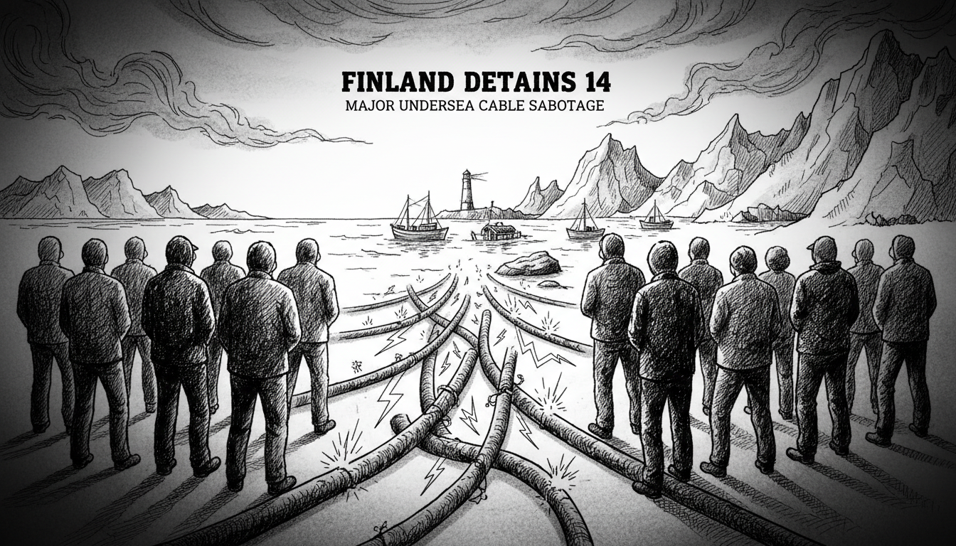 Finland Detains 14 in Major Undersea Cable Sabotage Case