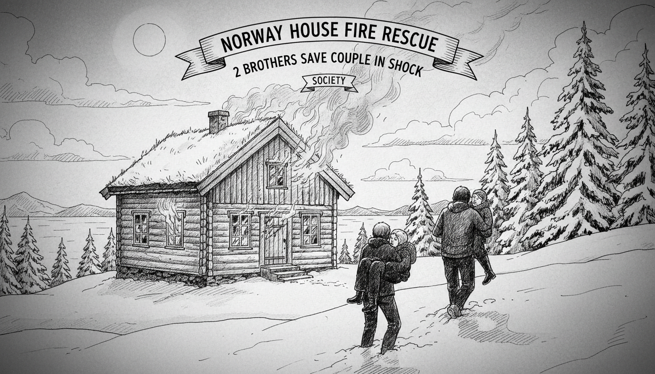 Norway House Fire Rescue: 2 Brothers Save Couple in Shock