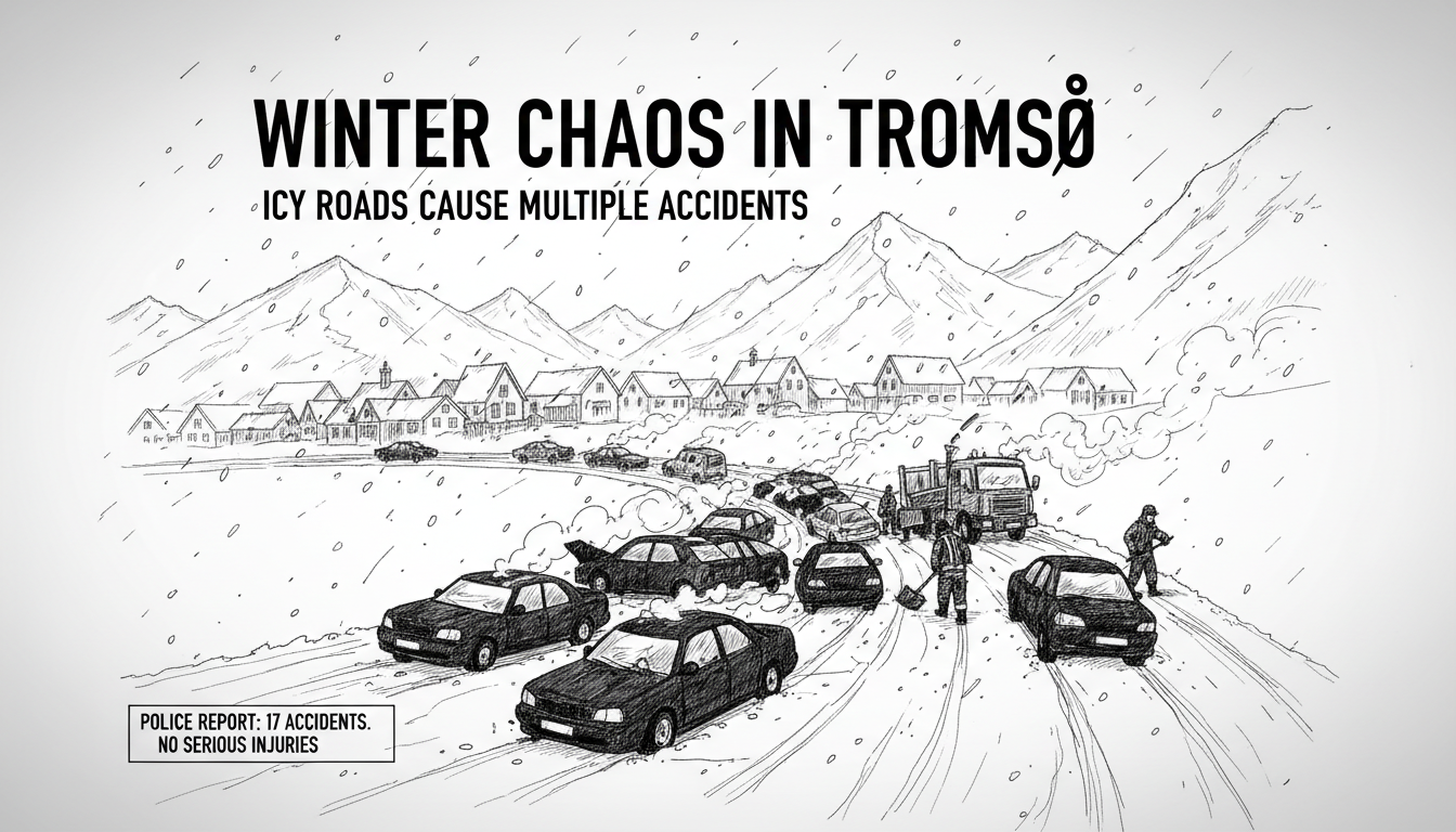 Winter Chaos in Tromsø as Icy Roads Cause Multiple Accidents