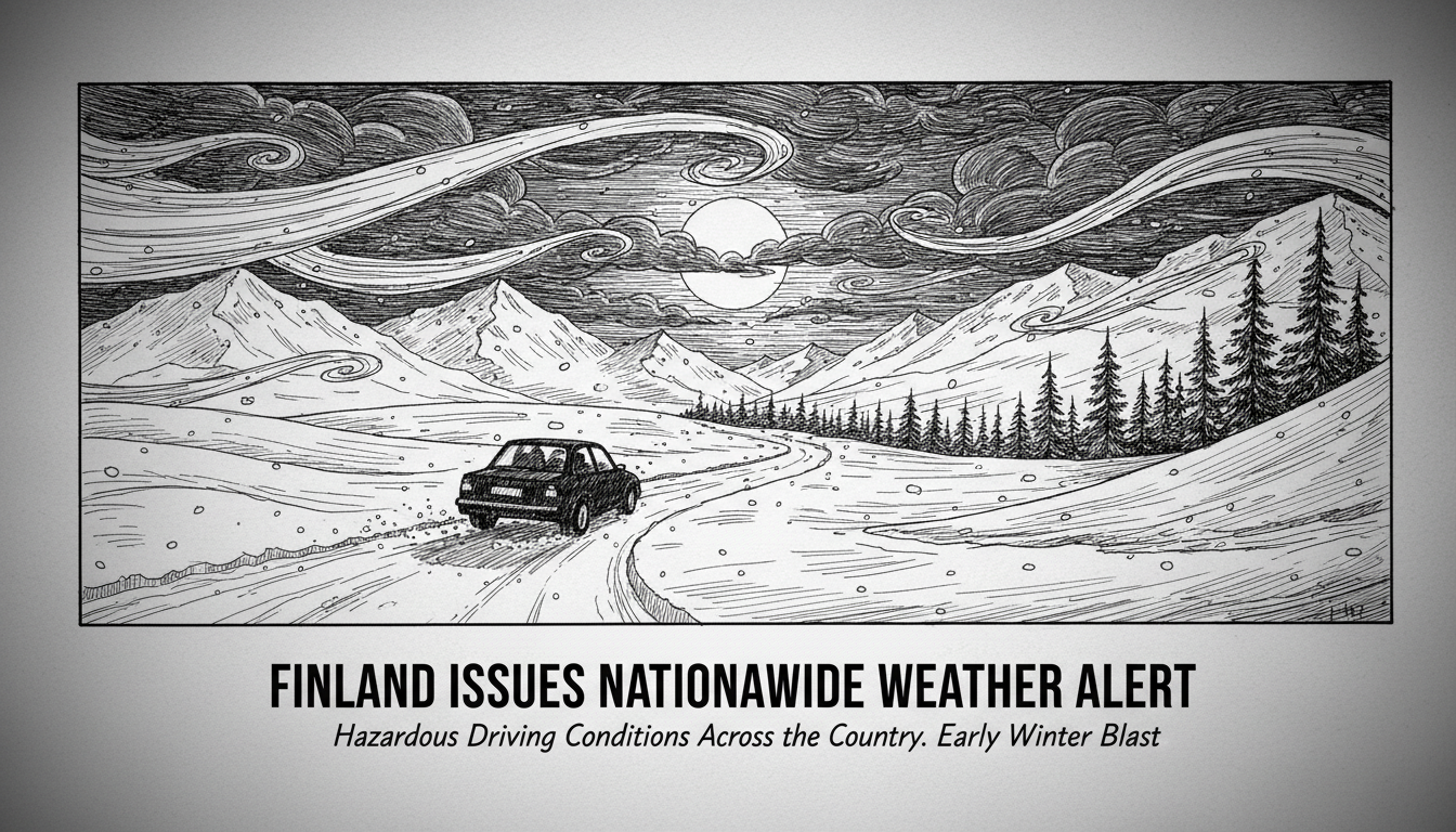 Finland Issues Nationwide Weather Alert for Hazardous Driving Conditions