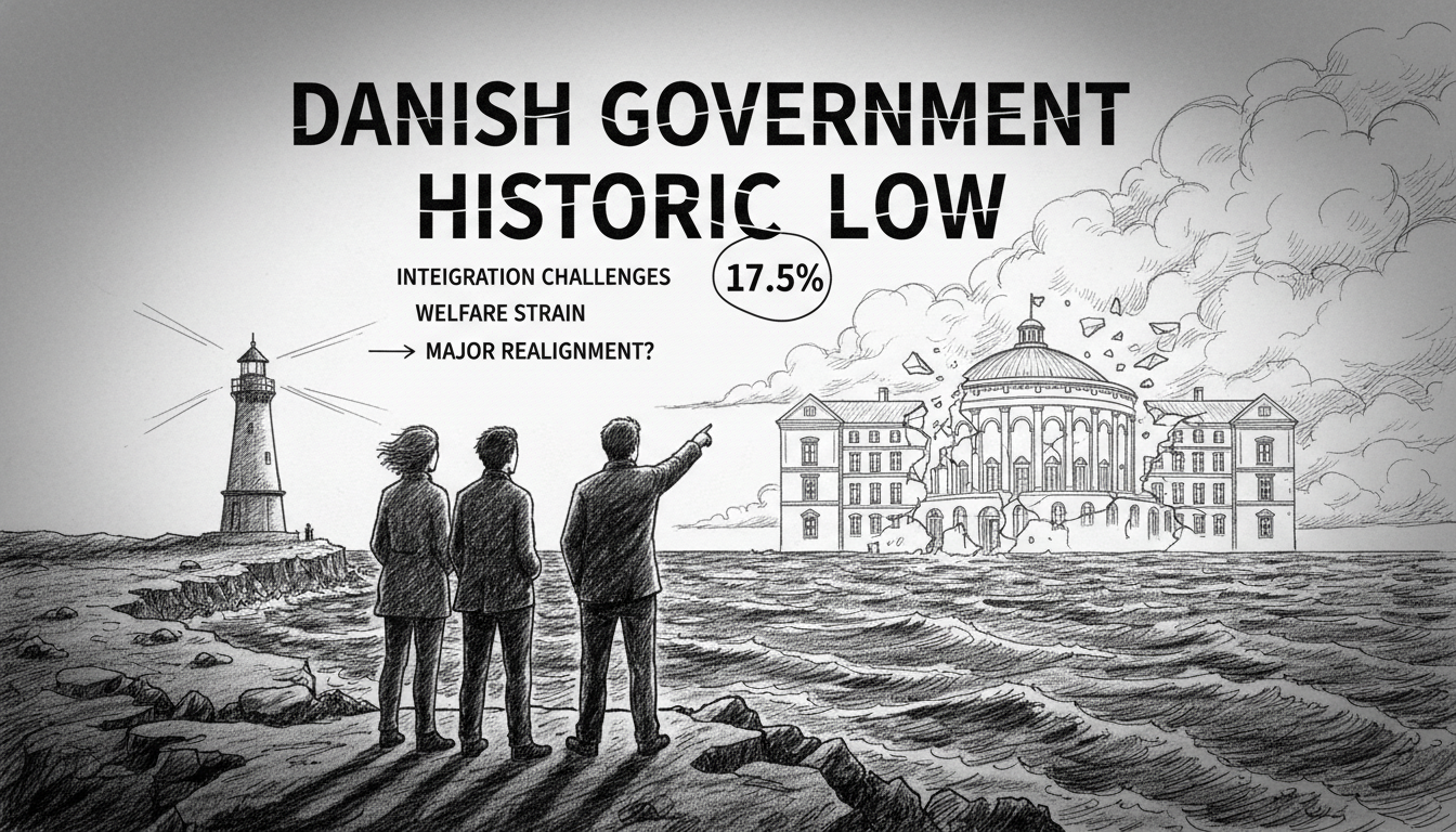 Danish Government Faces Historic Low in Voter Support