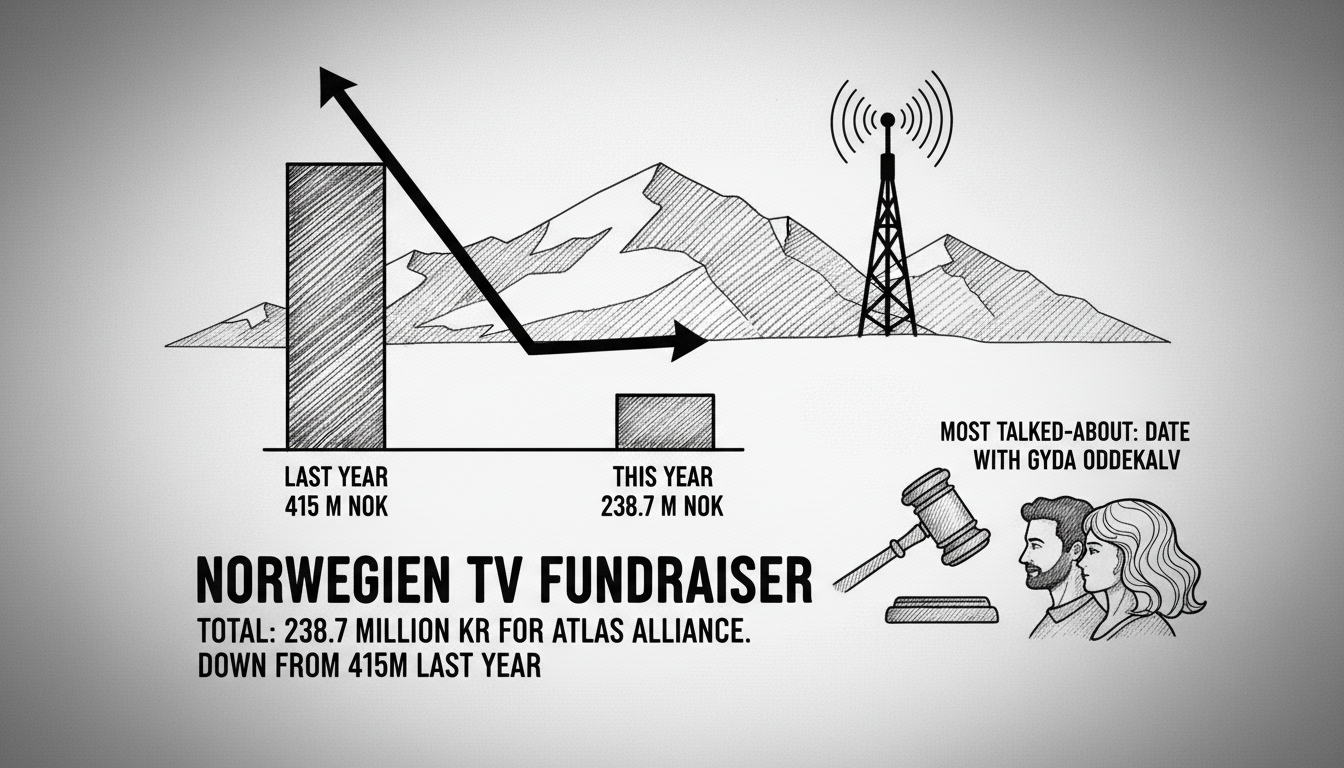 Norwegian TV fundraiser collects 238 million kroner