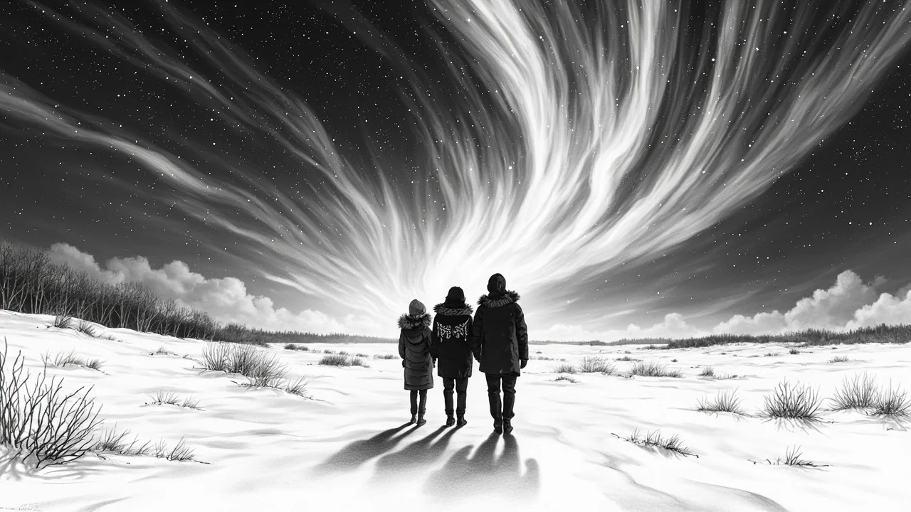 Denmark's Arctic Night: -15°C Frost Reveals Northern Lights