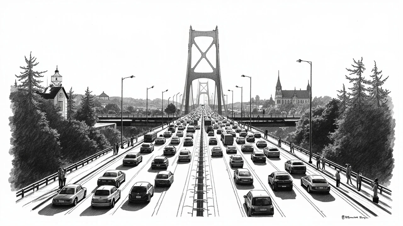 E18 Bridge Closure Creates Major Oslo Traffic Bottleneck