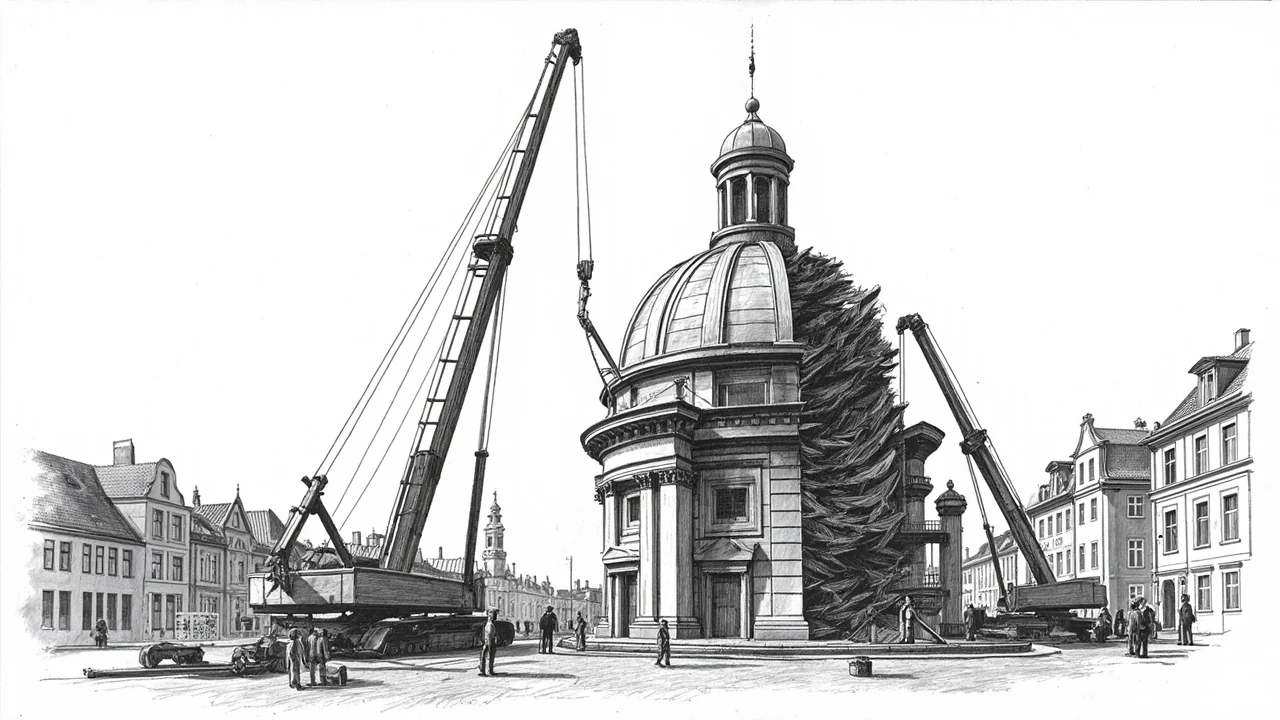 Denmark's Historic Rundetårn Dome Removed for Restoration