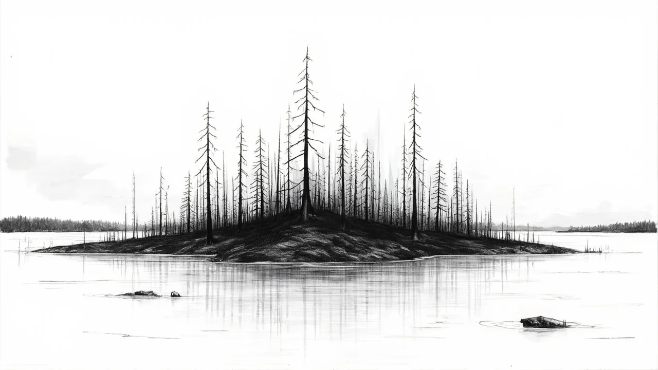 Island Burns Completely in Tornionjoki River