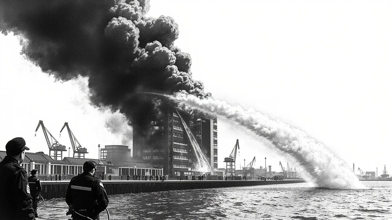 Major Fire Breaks Out in Copenhagen's Nordhavn Port District