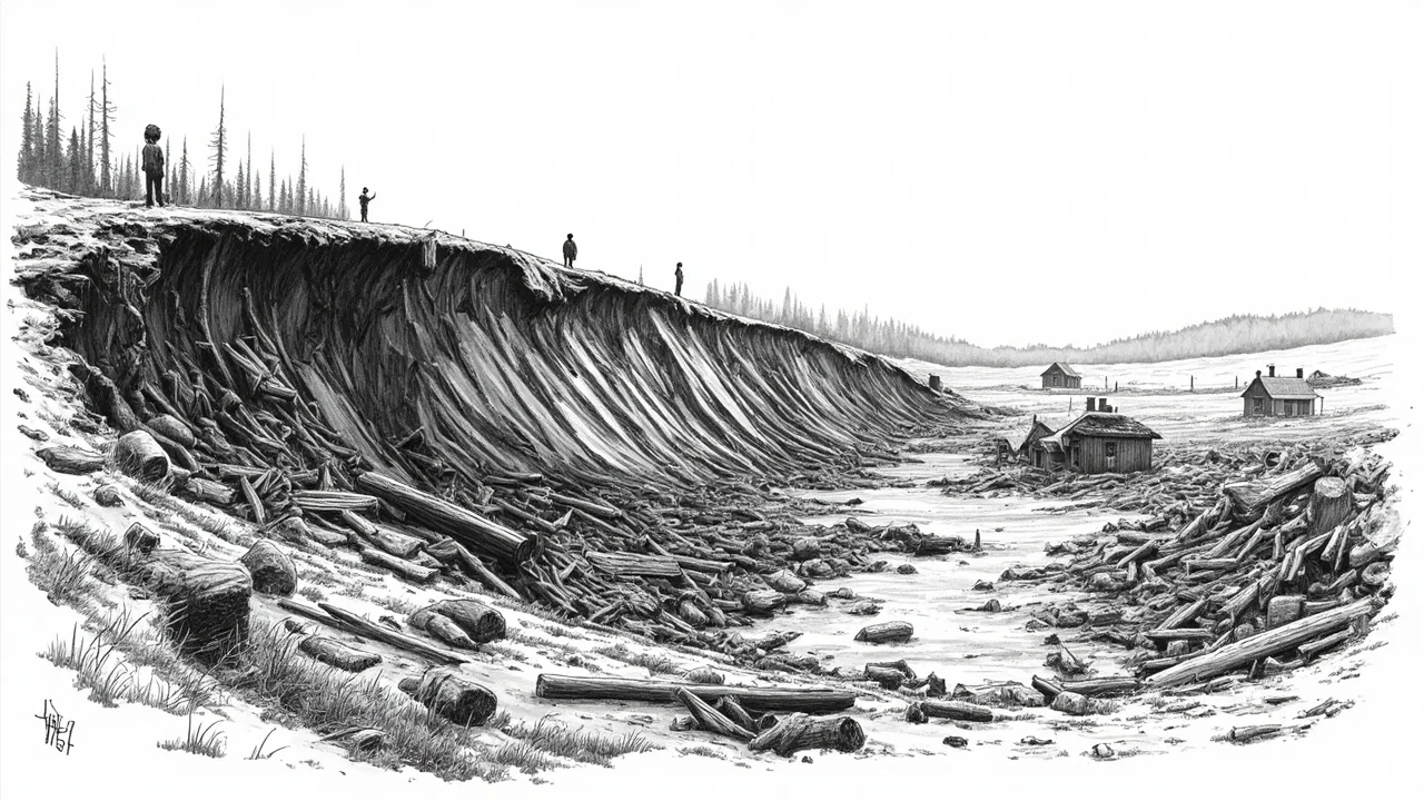 Massive Landslide Scatters Farm in Hisingen's Rödbo