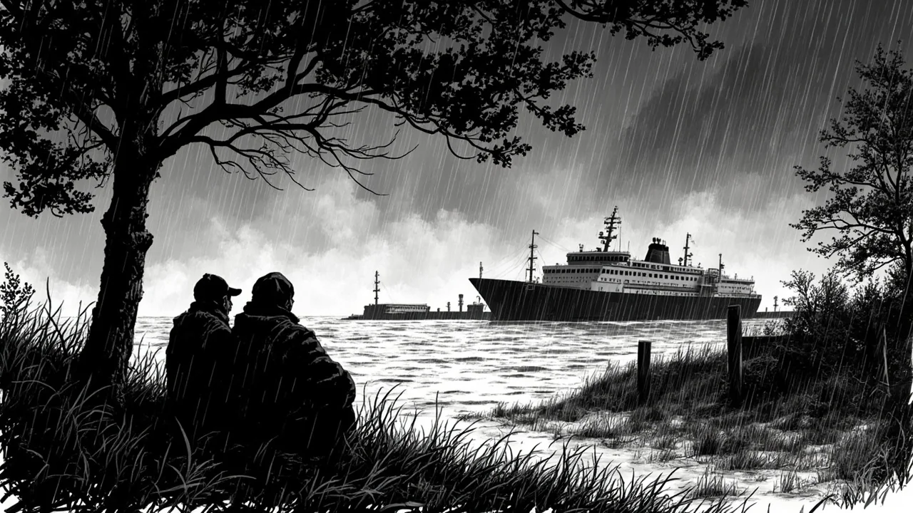 Denmark's Bornholm Storm Strands 12: Ferry Terminal Overnight