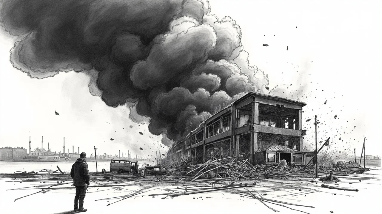 Aarhus Warehouse Fire: Thick Smoke, Building Lost